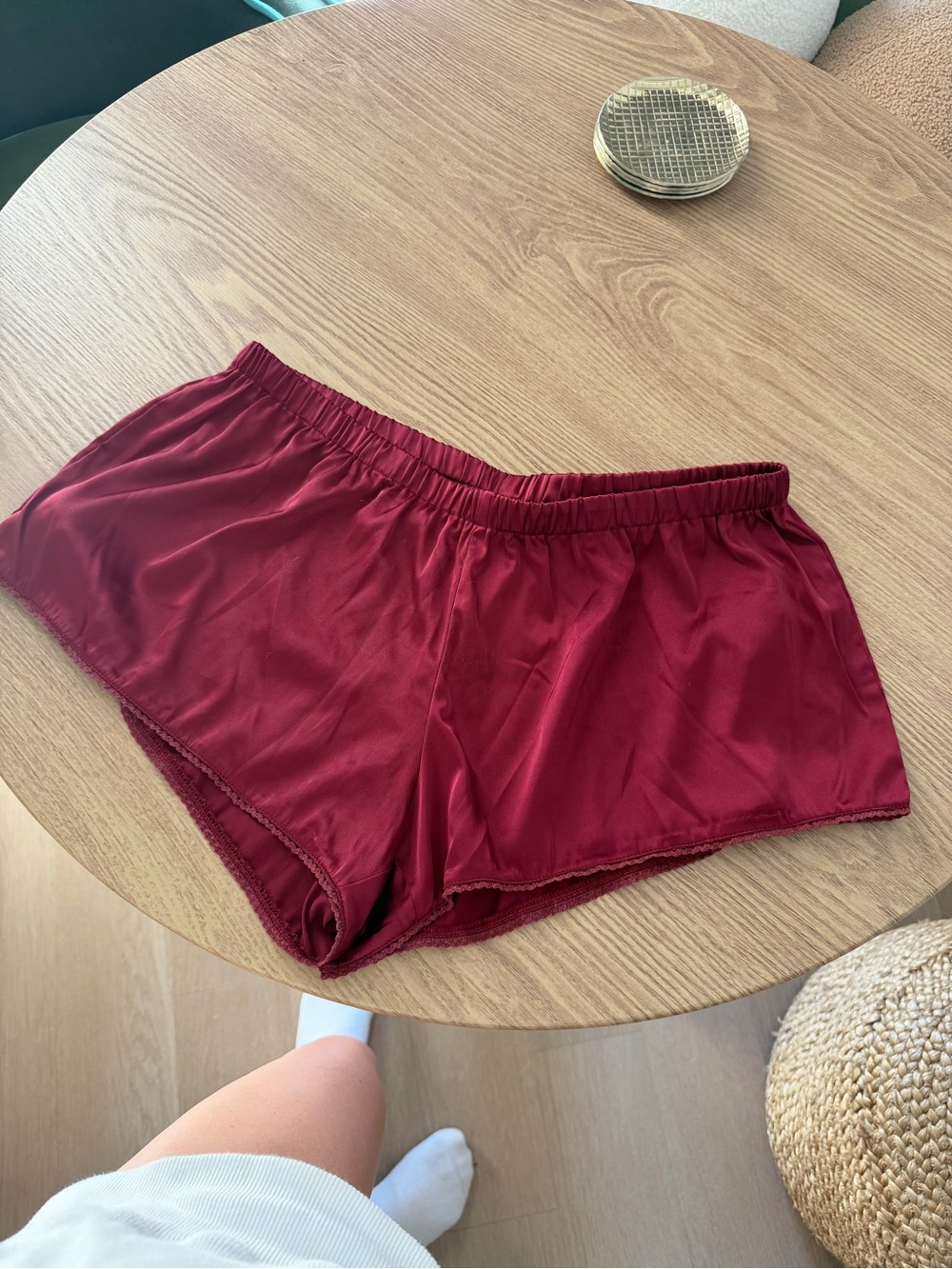 Silk Maroon Daily Drills Shorts
